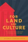 For Land and Culture cover