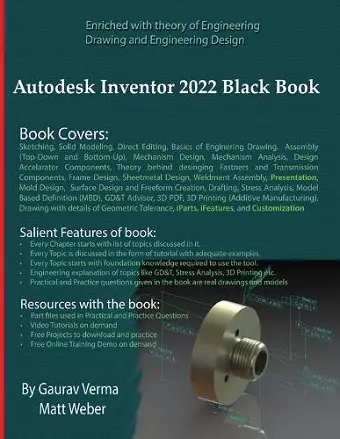 Autodesk Inventor 2022 Black Book cover