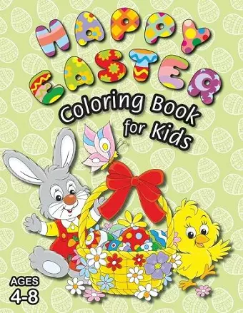 Happy Easter Coloring Book for Kids cover