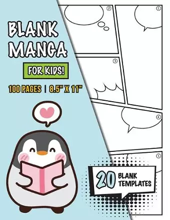 Blank Manga for Kids (Ages 4-8, 8-12) cover