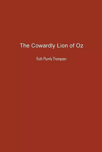 The Cowardly Lion of Oz cover