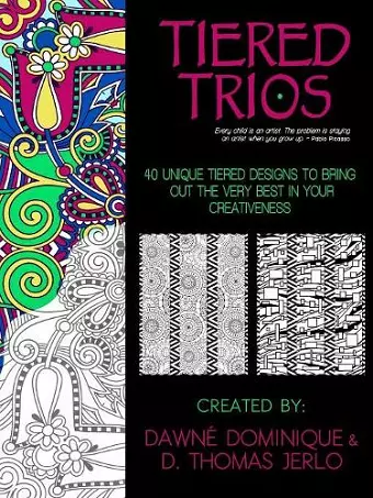 Tiered Trios, Adult Coloring Book cover