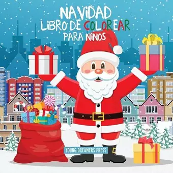 Navidad libro de colorear para niños cover