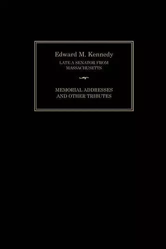 Edward M. Kennedy cover