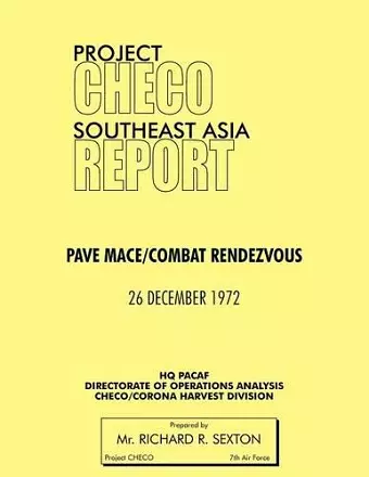 Project CHECO Southeast Asia Study cover