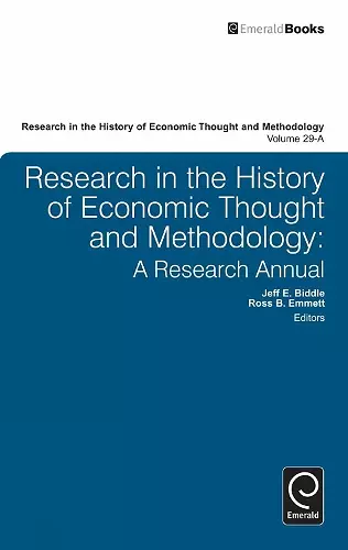 Research in the History of Economic Thought and Methodology cover