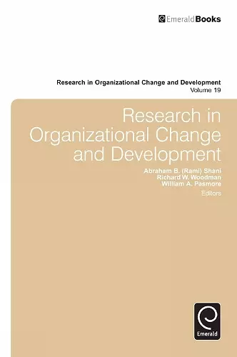 Research in Organizational Change and Development cover