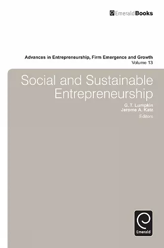 Social and Sustainable Entrepreneurship cover