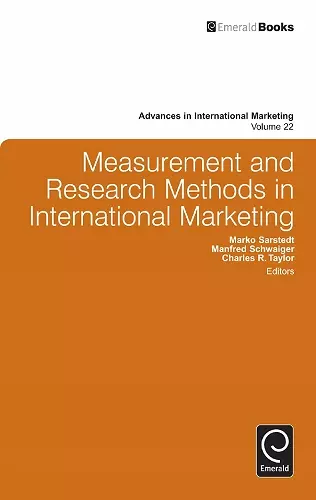 Measurement and Research Methods in International Marketing cover