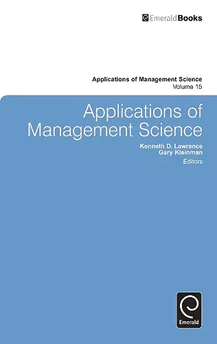 Applications of Management Science cover