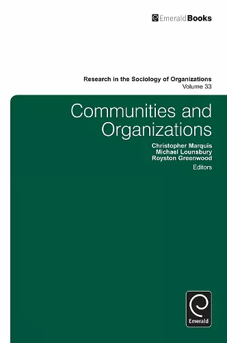 Communities and Organizations cover