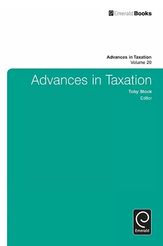 Advances in Taxation cover