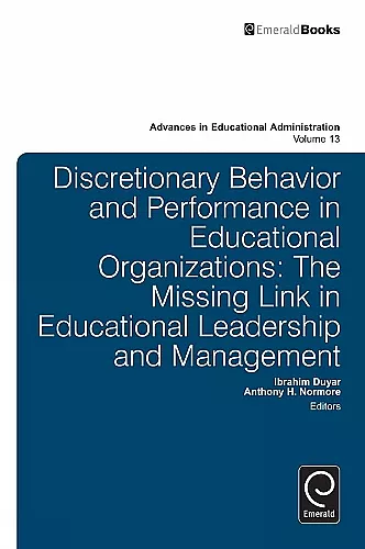 Discretionary Behavior and Performance in Educational Organizations cover
