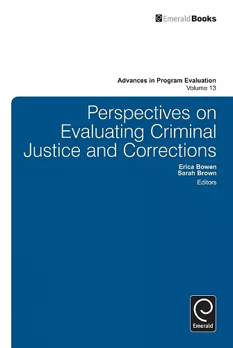 Perspectives On Evaluating Criminal Justice and Corrections cover