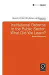 Institutional Reforms in the Public Sector cover