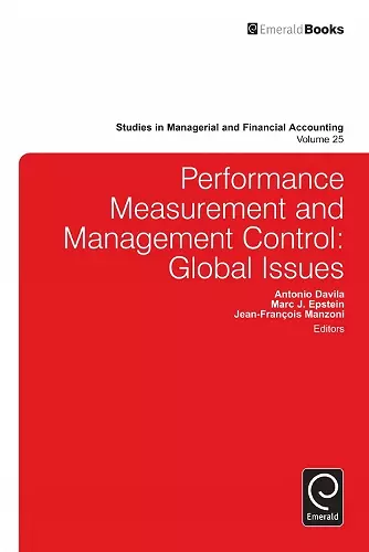 Performance Measurement and Management Control cover