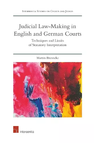 Judicial Law-Making in English and German Courts cover