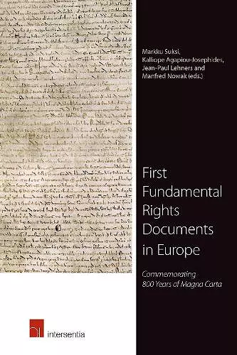 First Fundamental Rights Documents in Europe cover