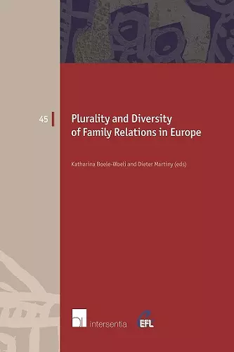 Plurality and Diversity of Family Relations in Europe cover