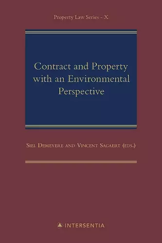 Contract and Property with an Environmental Perspective cover