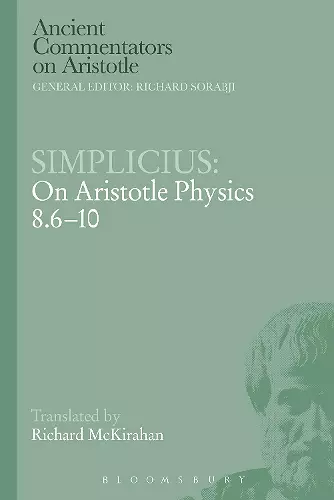 Simplicius: On Aristotle Physics 8.6-10 cover