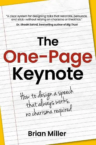 The One-Page Keynote cover