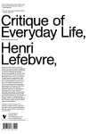 Critique of Everyday Life cover