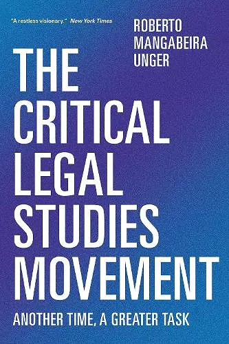 The Critical Legal Studies Movement cover