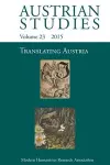 Translating Austria (Austrian Studies 23) cover