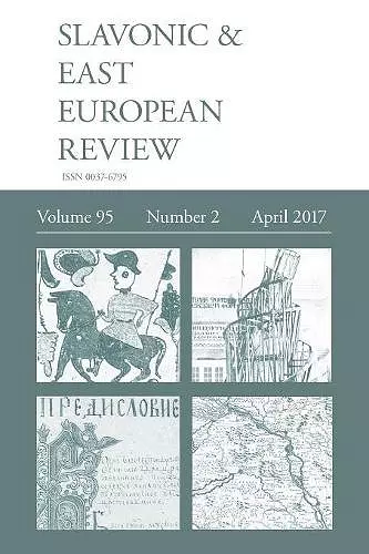 Slavonic & East European Review (95 cover