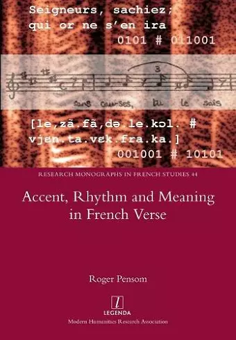 Accent, Rhythm and Meaning in French Verse cover