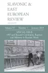 Slavonic & East European Review (97 cover