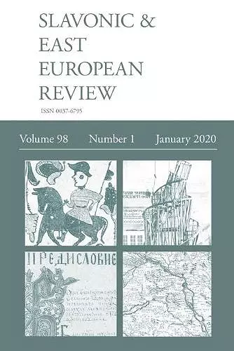 Slavonic & East European Review (98 cover