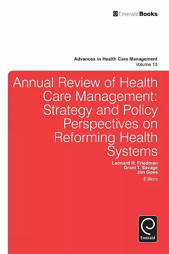 Annual Review of Health Care Management cover