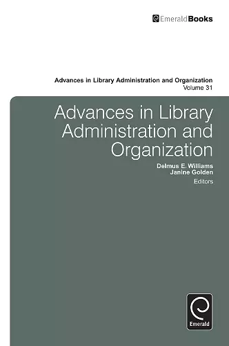 Advances in Library Administration and Organization cover