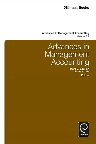 Advances in Management Accounting cover