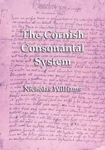 The Cornish Consonantal System cover