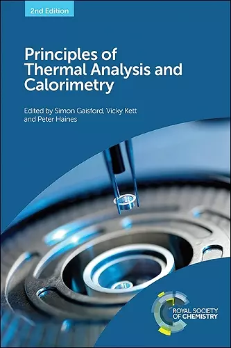 Principles of Thermal Analysis and Calorimetry cover