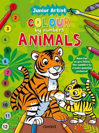 Junior Artist Colour By Numbers: Animals cover