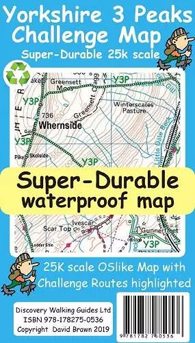 Yorkshire 3 Peaks Challenge Map cover