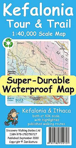 Kefalonia Tour and Trail Map cover