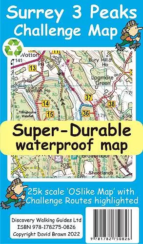 Surrey 3 Peaks Challenge Map and Guide cover