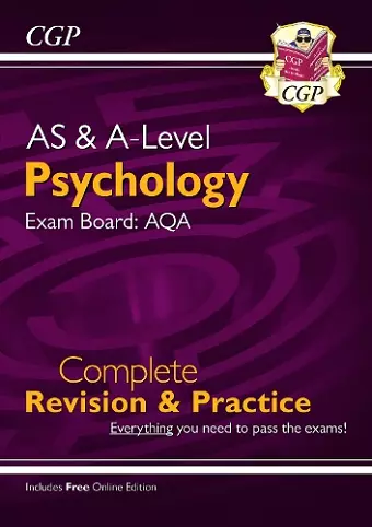 A-Level and AS Psychology: AQA Complete Revision & Practice with Online Edition (For exams in 2026) cover