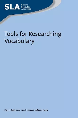 Tools for Researching Vocabulary cover