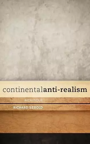 Continental Anti-Realism cover