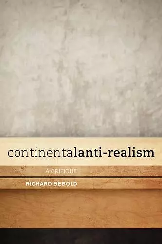 Continental Anti-Realism cover