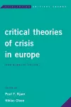 Critical Theories of Crisis in Europe cover
