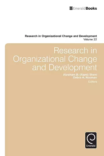 Research in Organizational Change and Development cover