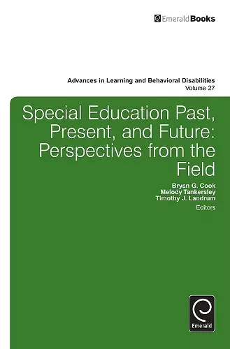 Special education past, present, and future cover