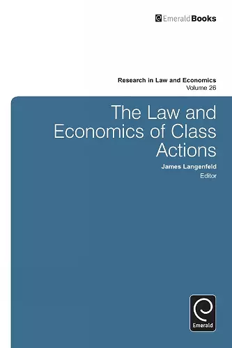 The Law and Economics of Class Actions cover